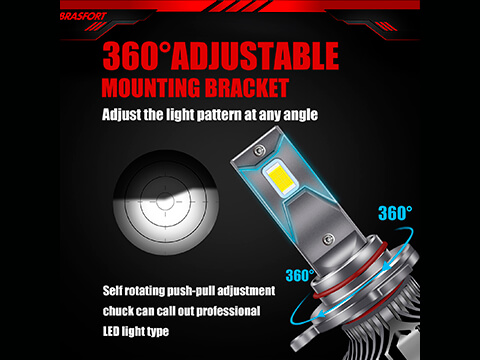 hir2 9012 car headlight bulb led